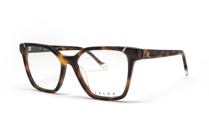 عینک طبی زنانه پروانه‌ ای یاله آ YALE مدل VYA096 ALICE رنگ قهوه‌ ای هاوانا - زاویه سه‌رخ