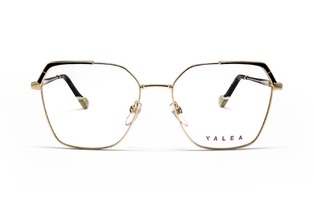 عینک طبی زنانه یاله آ مدل WISLAWA فلزی رنگ طلایی و مشکی -  زاویه روبرو