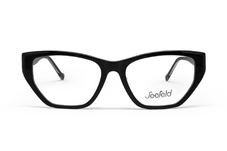 عینک طبی گربه ای سیفلد Seefeld مدل Mariazell رنگ مشکی - زاویه روبرو