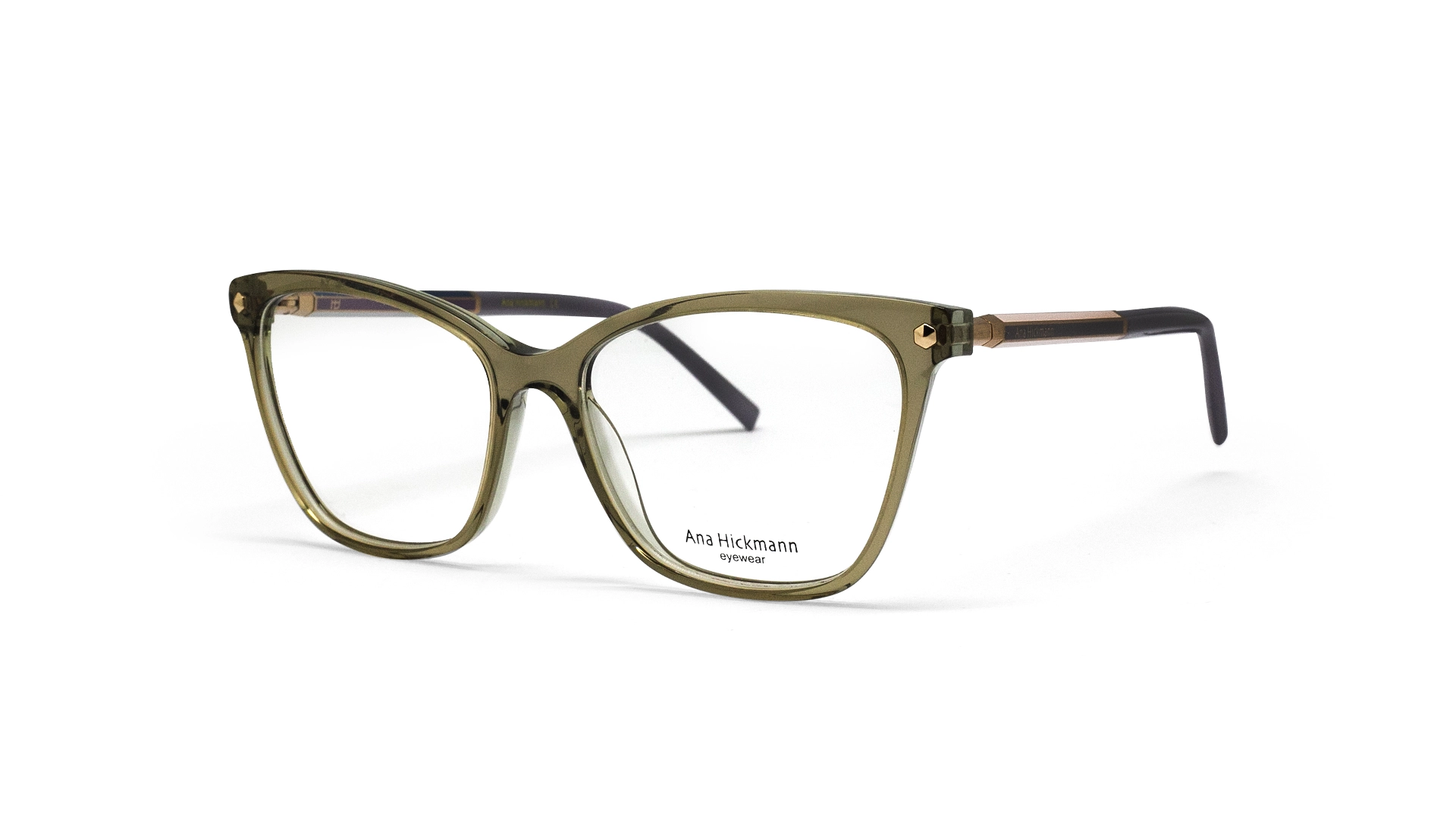 عینک طبی کائوچویی گربه ای زنانه آناهیکمن - Ana Hickmann AH6360s - AH6360 H02