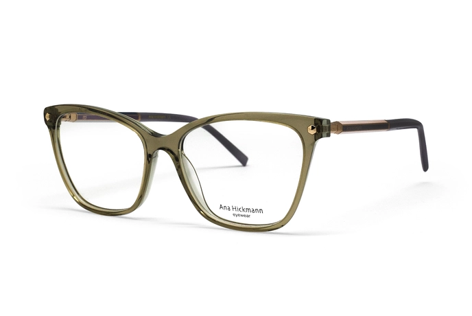 عینک طبی کائوچویی گربه ای زنانه آناهیکمن - Ana Hickmann AH6360s - AH6360 H02