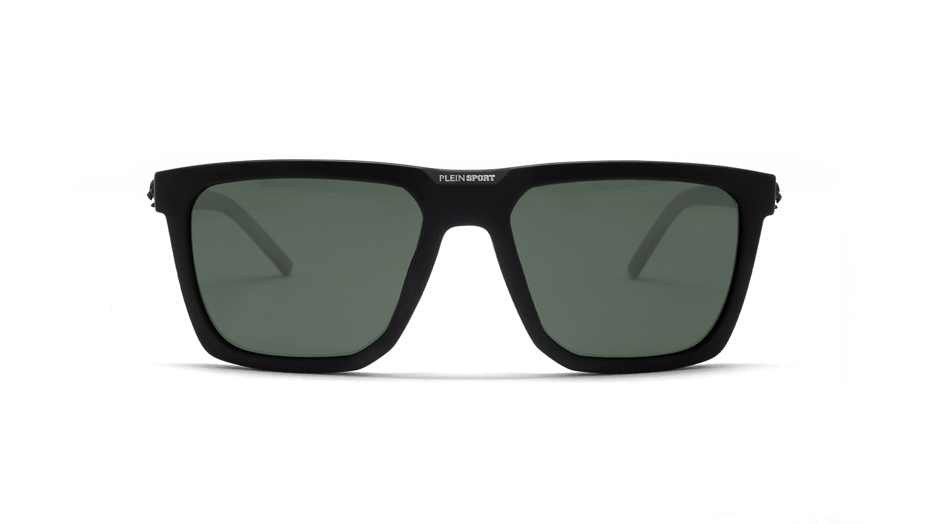 عینک آفتابی پلین اسپرت Plein Sport SSP031 بدنه مشکی و عدسی سبز - زاویه روبرو