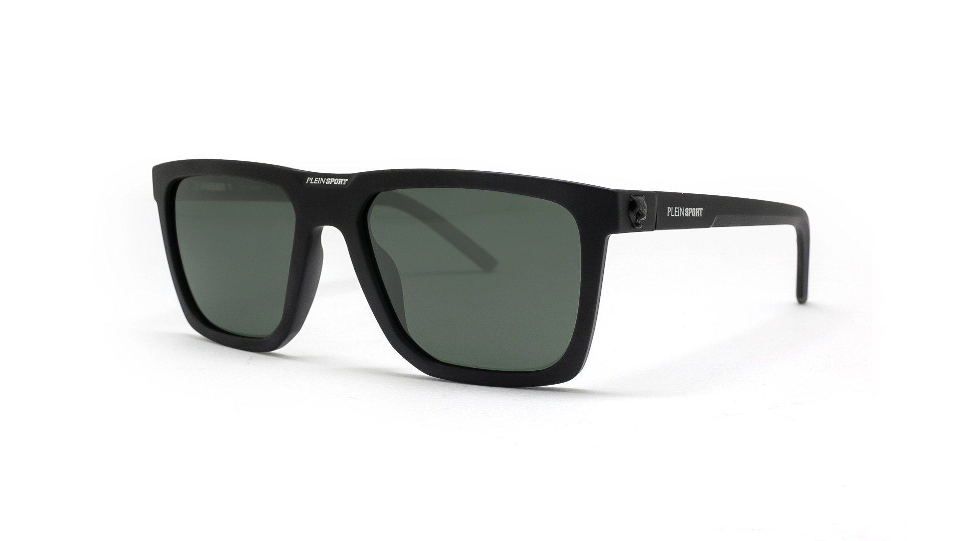 عینک آفتابی پلین اسپرت Plein Sport SSP031 بدنه مشکی و عدسی سبز - زاویه سه‌رخ