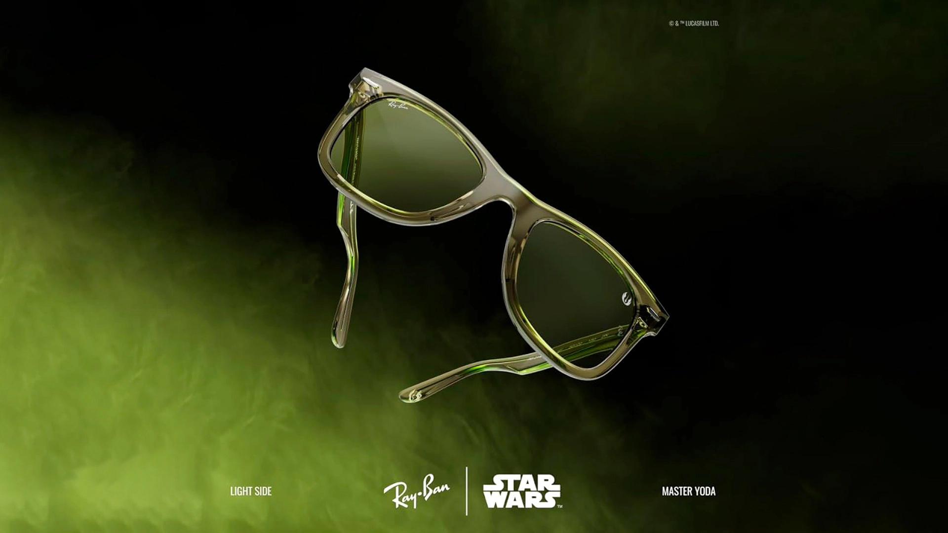 عینک آفتابی ویفرر ریبن Ray Ban Star Wars RB2140S رنگ سبز شیشه‌ای و عدسی سبز
