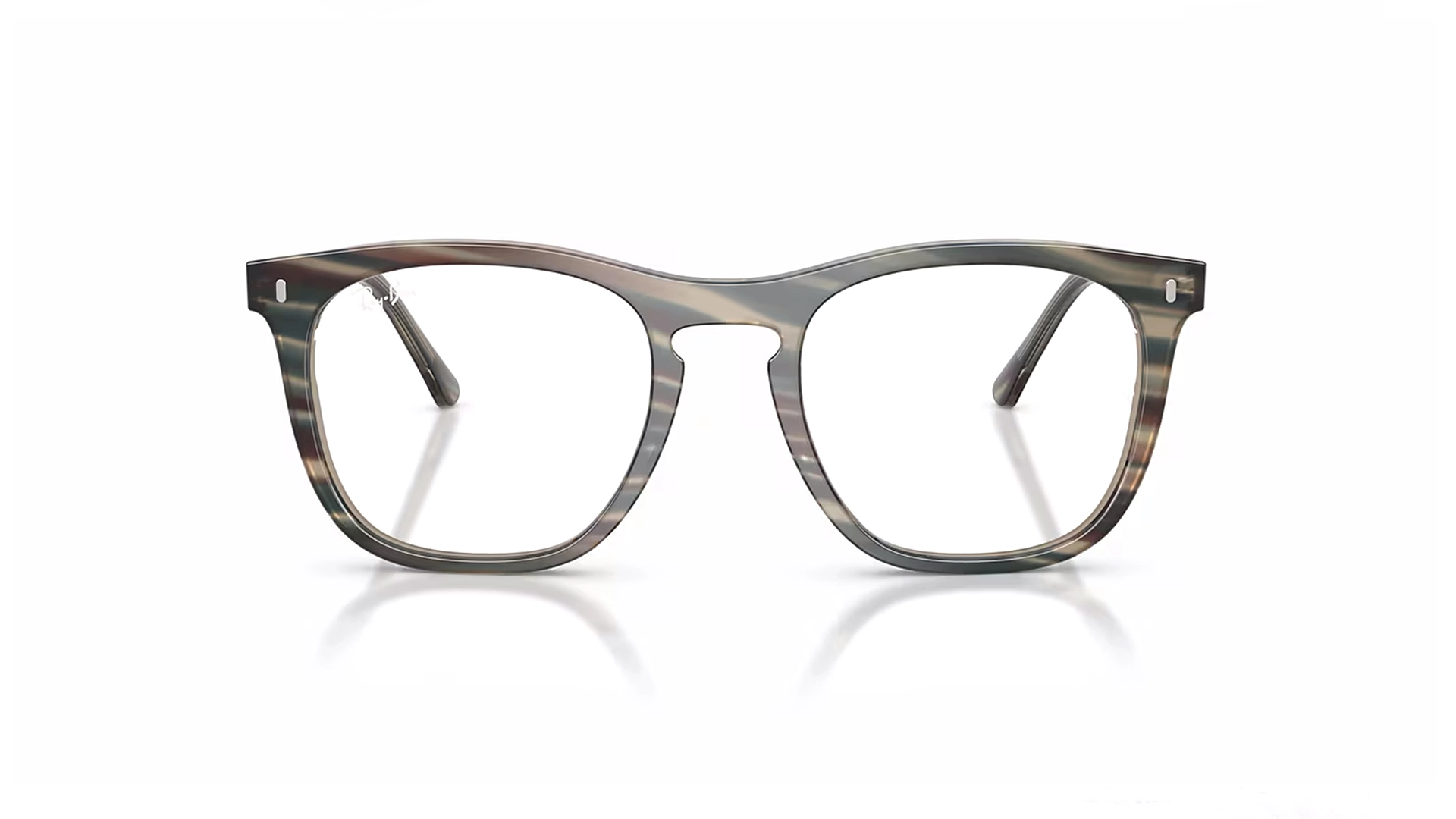 عینک طبی ریبن ترنزیشن Rayban Change Collection RB2210V رنگ شامپاینی و چند رنگ - زاویه روبرو