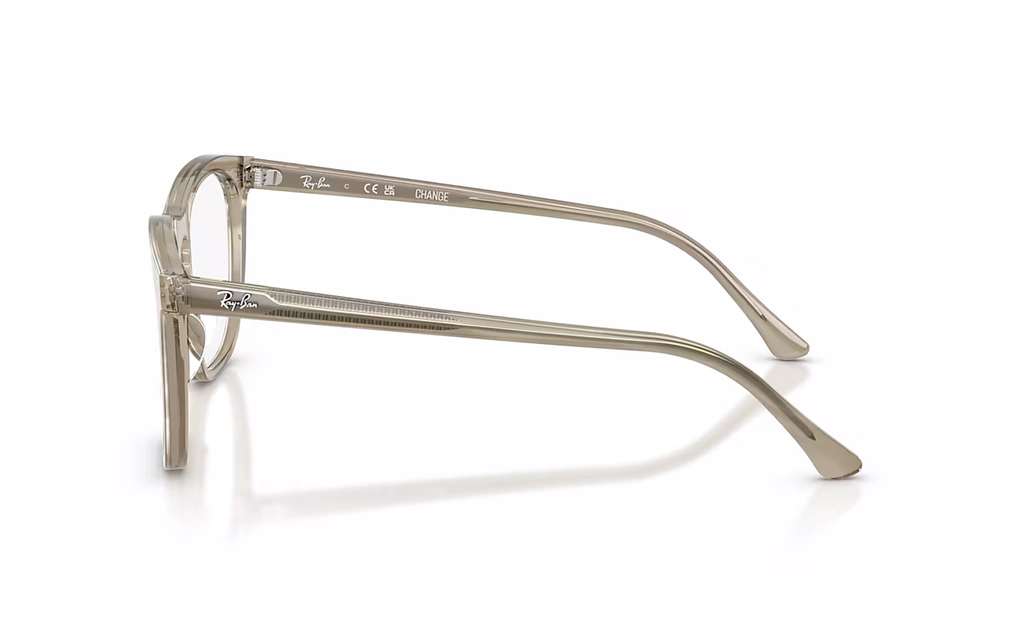 عینک طبی ریبن ترنزیشن Rayban Change Collection RB2210V رنگ شامپاینی و چند رنگ - زاویه کنار