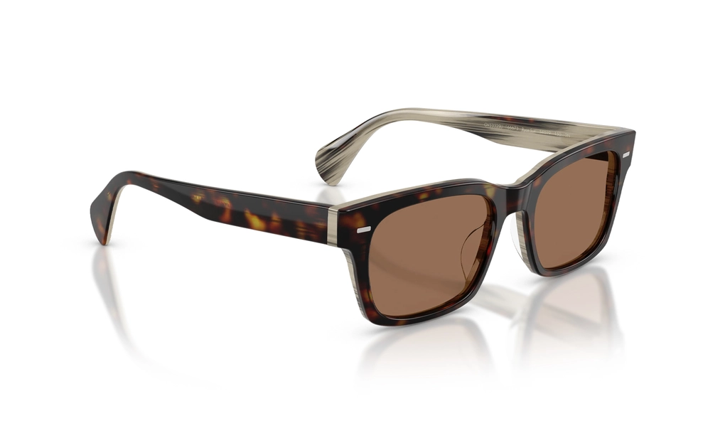 عینک آفتابی الیورپیپلز Oliver Peoples Ryce Sun OV5332SU قهوه‌ای هاوانا و عدسی قهوه‌ای - سه‌رخ